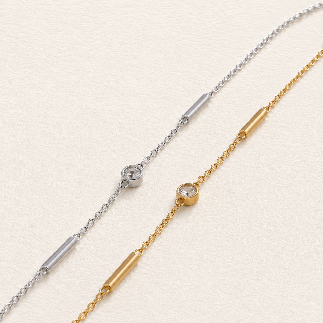 Zircon Bar Bracelet