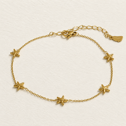 Starfish Charm Anklet