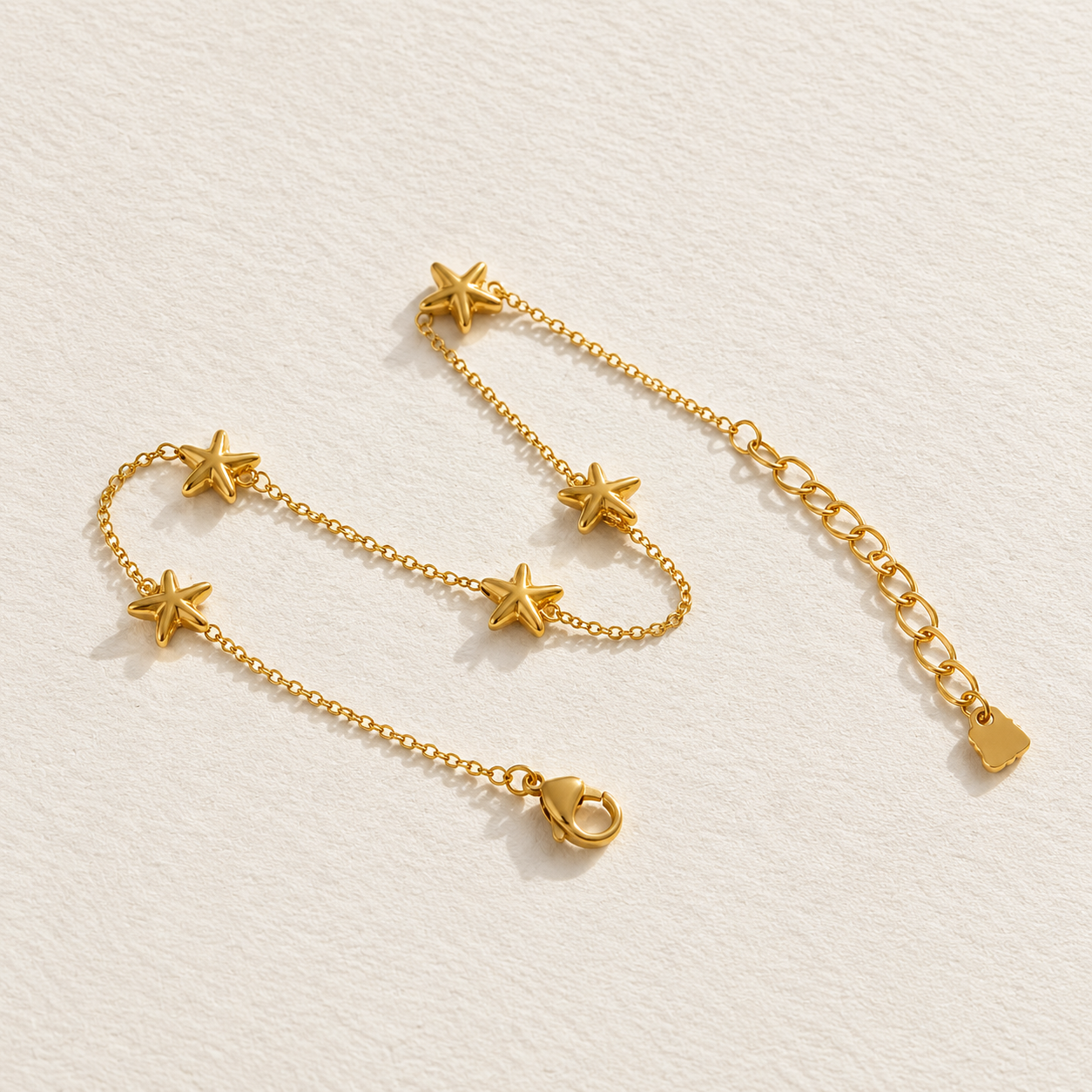 Starfish Charm Anklet