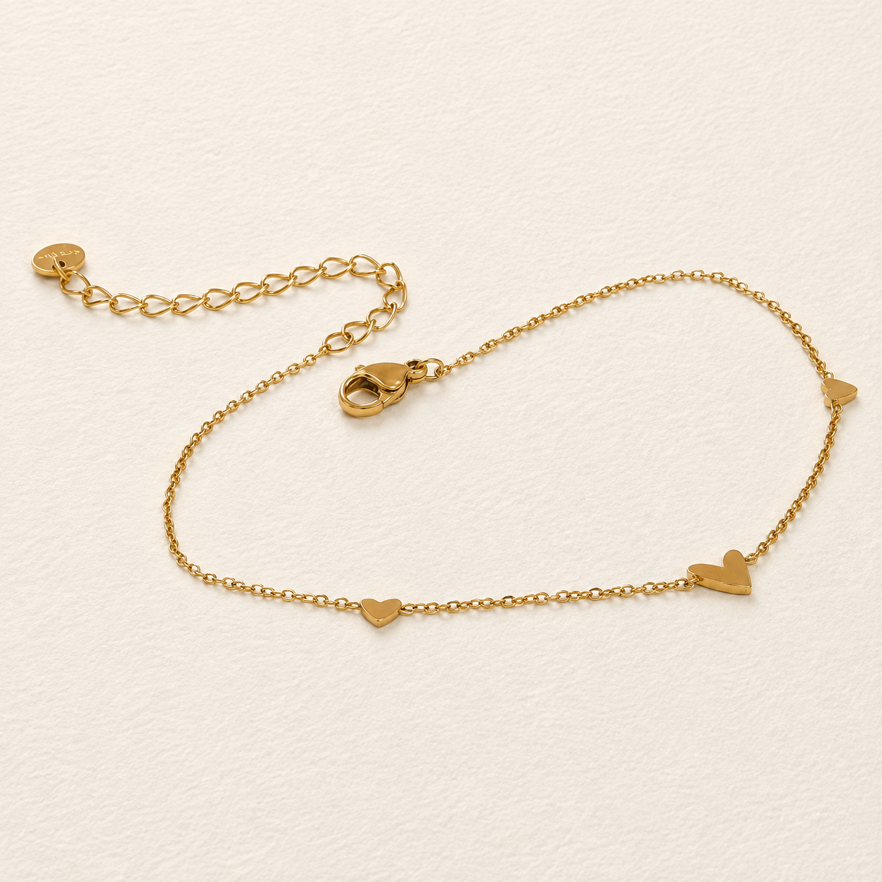 Heart Charm Anklet