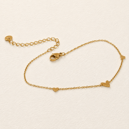 Heart Charm Anklet