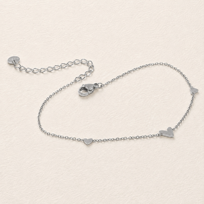 Heart Charm Anklet