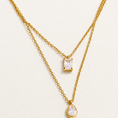 Teardrop Layered Necklace