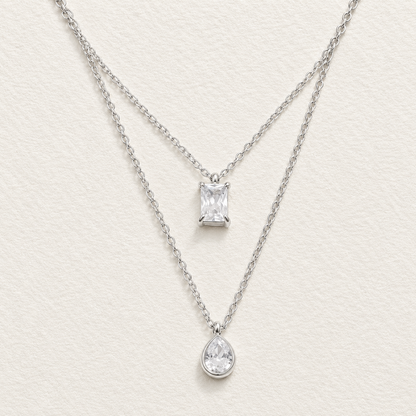 Teardrop Layered Necklace