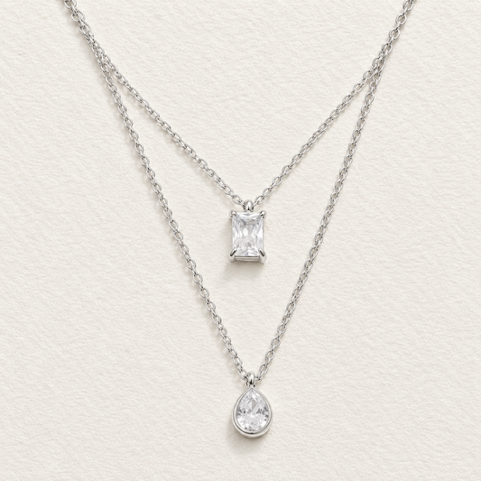 Teardrop Layered Necklace