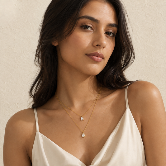 Teardrop Layered Necklace