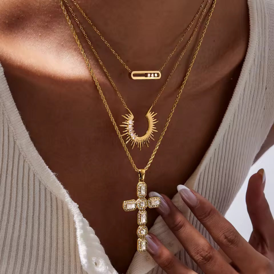 Beth Shimmer Stone Necklace