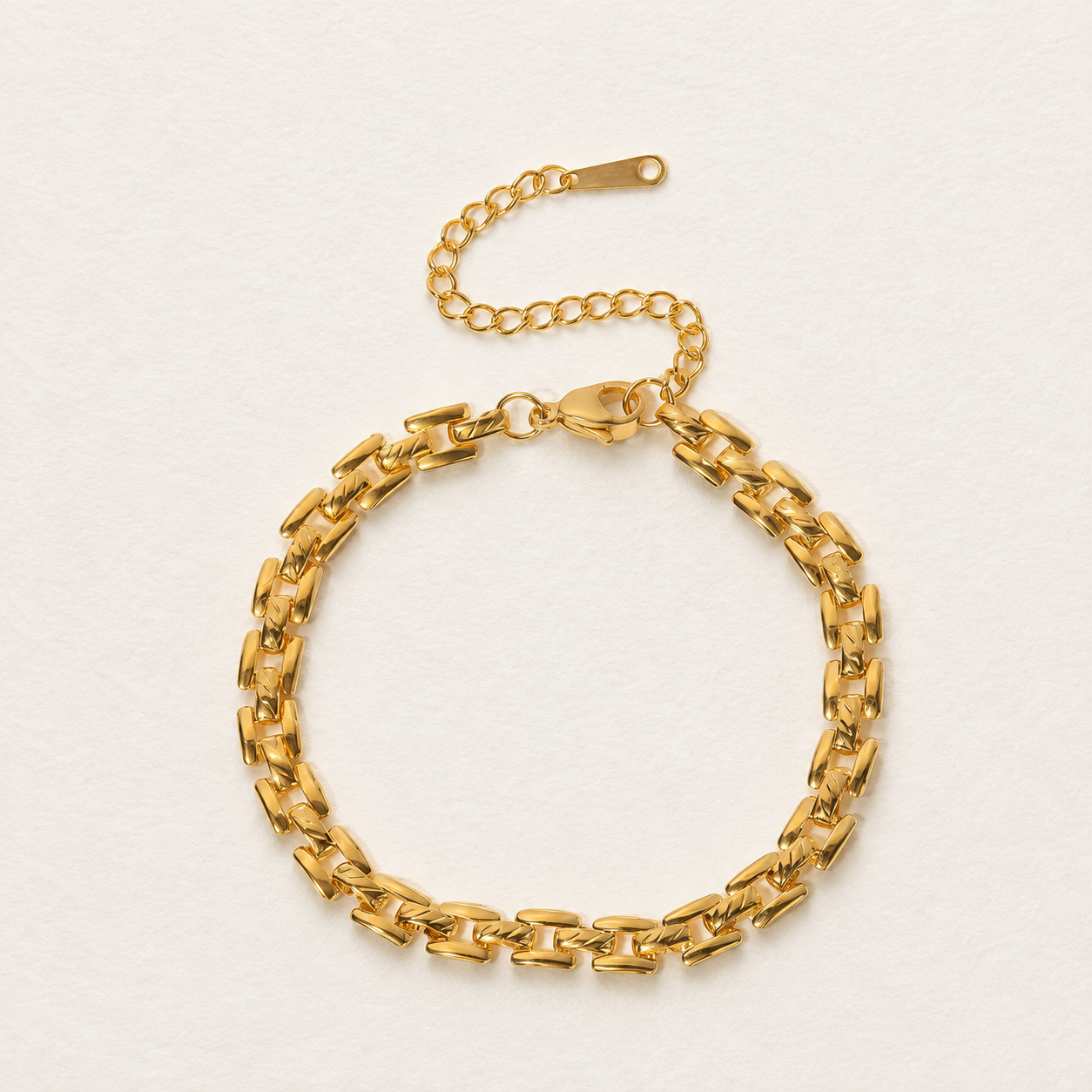 Chunky Geometric Link Bracelet