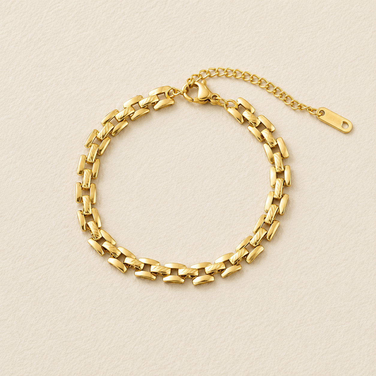 Chunky Geometric Link Bracelet