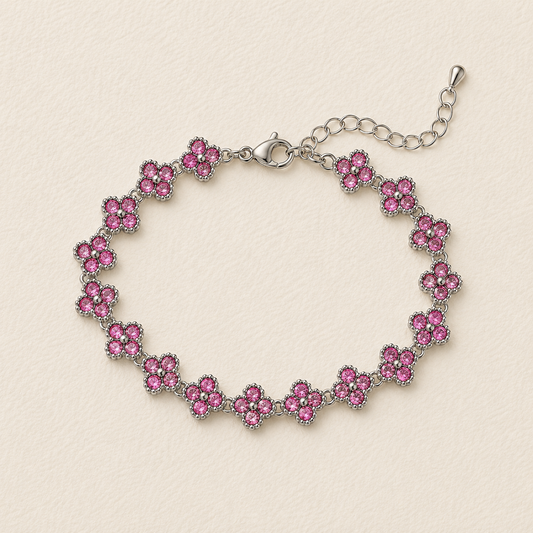 Floral Crystal Bracelet