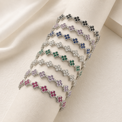 Floral Crystal Bracelet