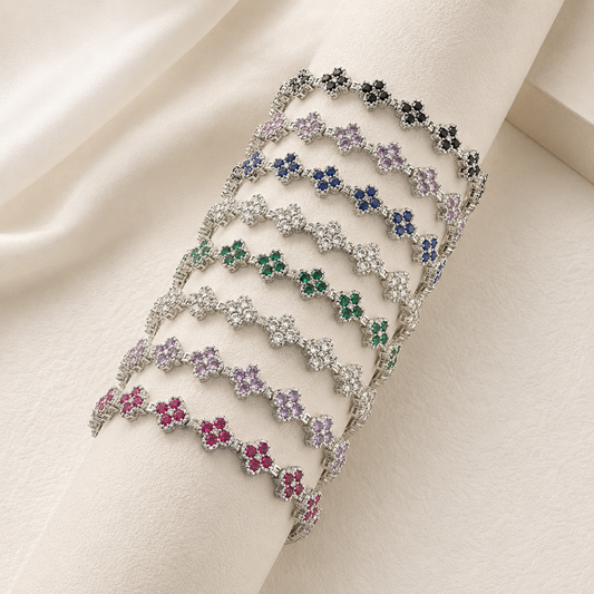 Floral Crystal Bracelet