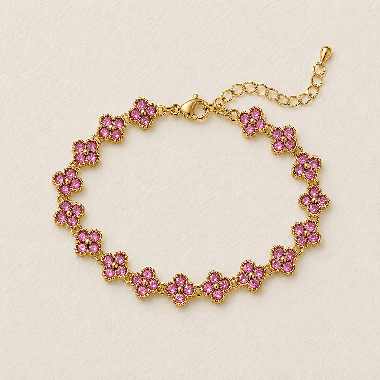 Floral Crystal Bracelet