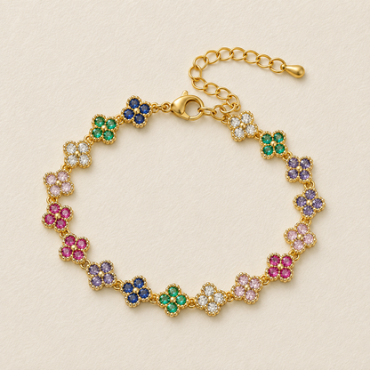 Floral Crystal Bracelet
