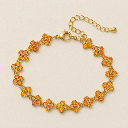 Floral Crystal Bracelet