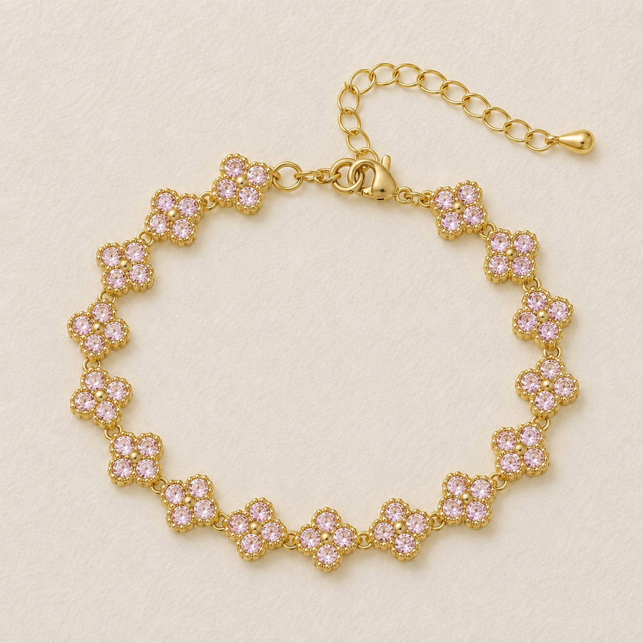 Floral Crystal Bracelet