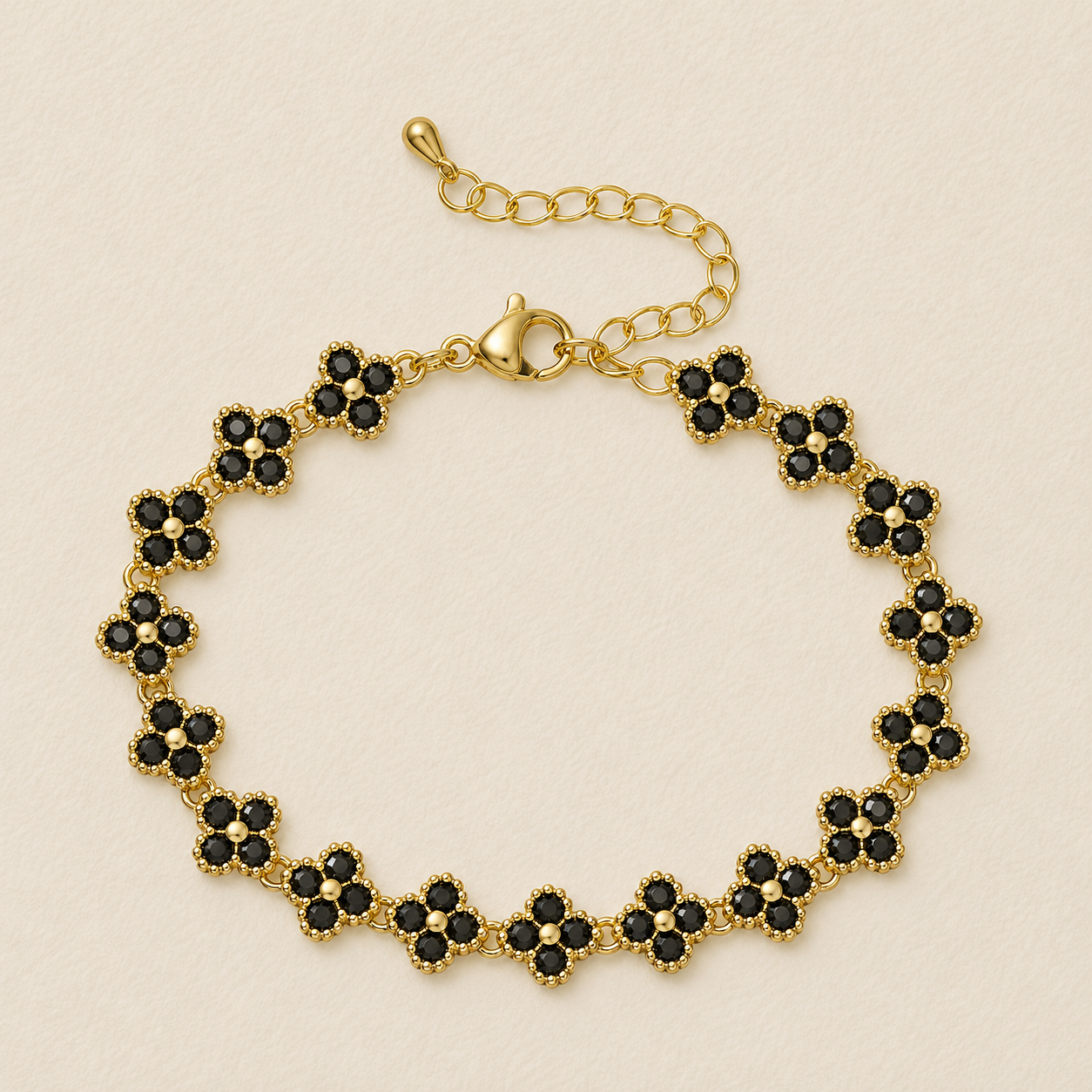 Floral Crystal Bracelet