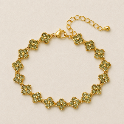 Floral Crystal Bracelet
