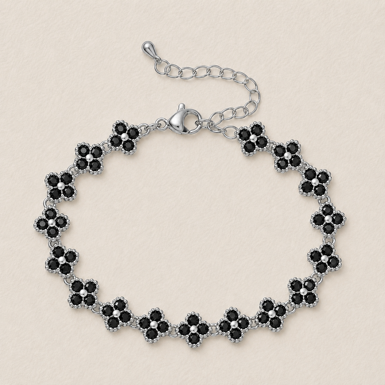 Floral Crystal Bracelet