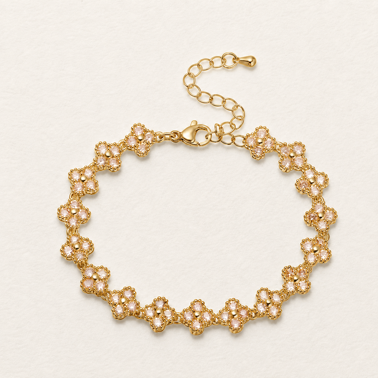 Floral Crystal Bracelet