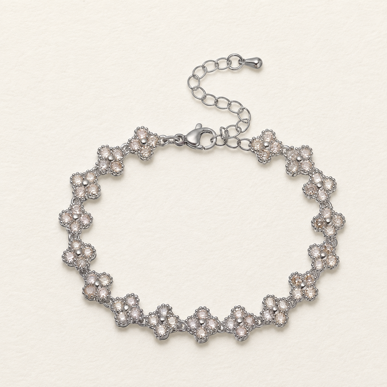 Floral Crystal Bracelet