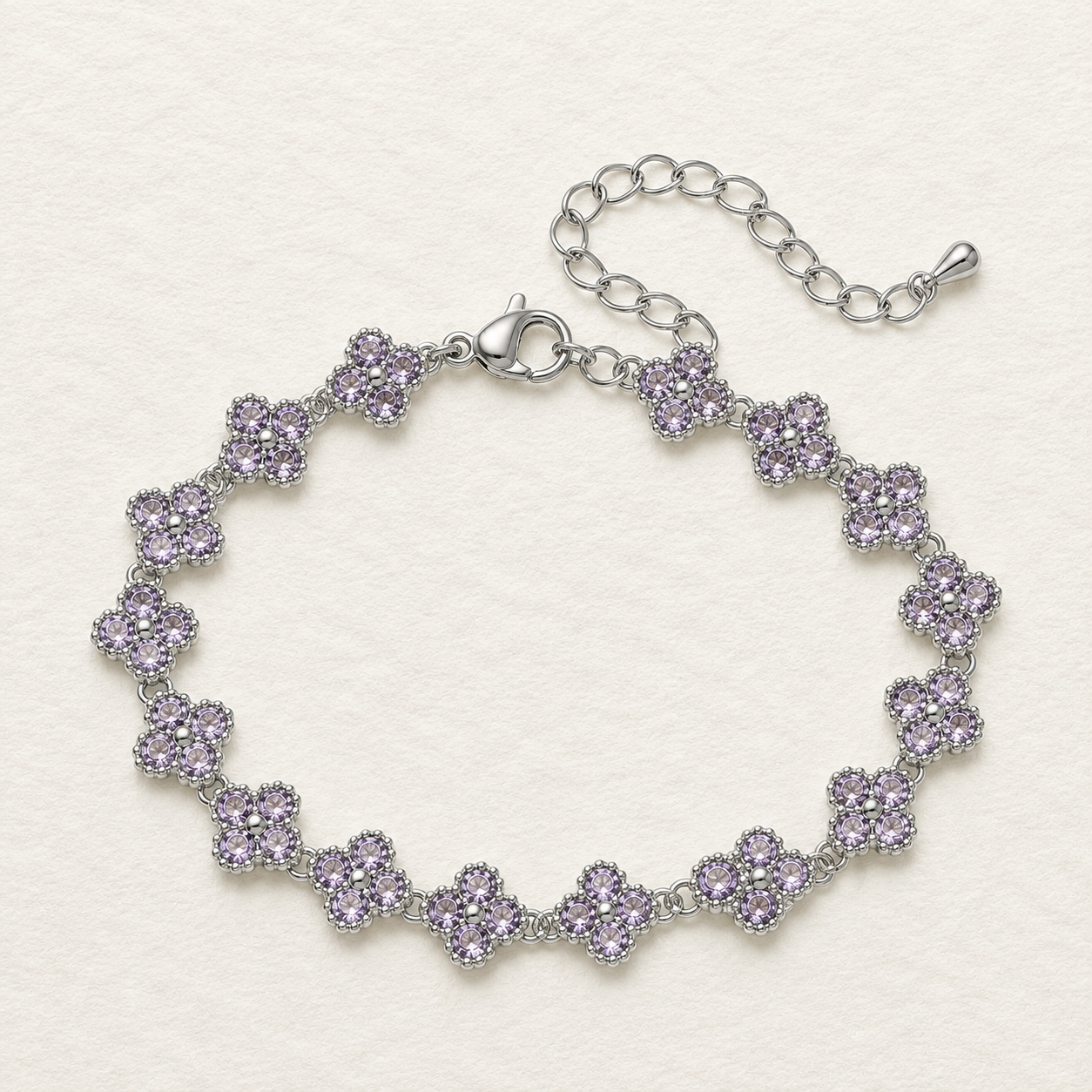 Floral Crystal Bracelet