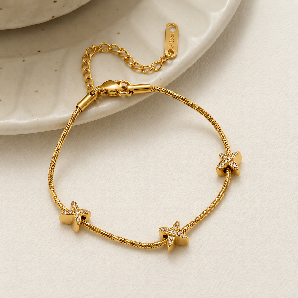 Crystal Starfish Bracelet
