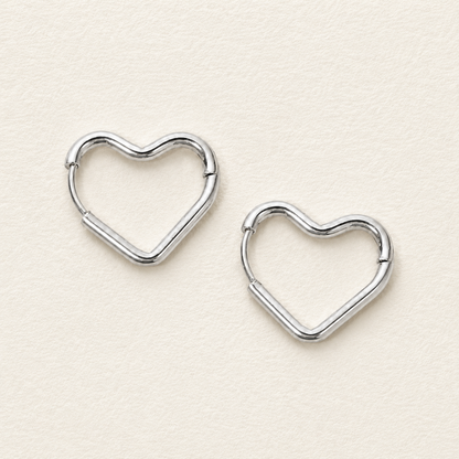 Sweetheart Hoop Earrings