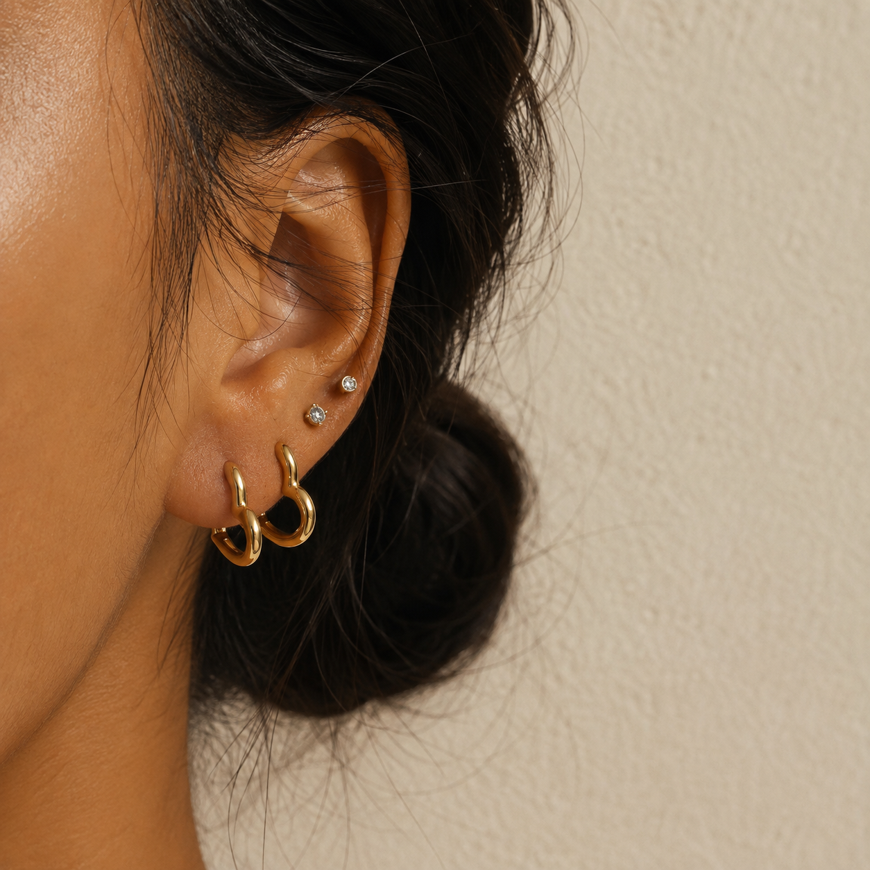 Sweetheart Hoop Earrings