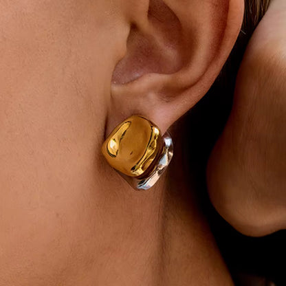 Valentina Two-Tone Sculptural Earrings