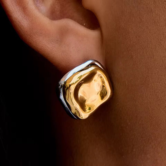 Valentina Two-Tone Sculptural Earrings