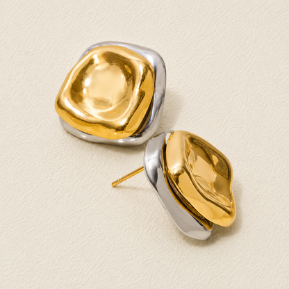 Valentina Two-Tone Sculptural Earrings