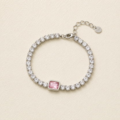 Rosalind Pink Crystal Tennis Bracelet