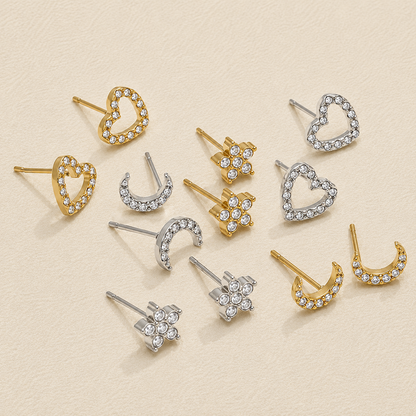 Evangeline Celestial Love Earring Set