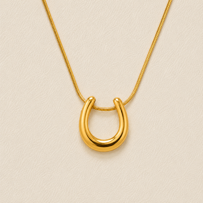 Aurelie Horseshoe Necklace