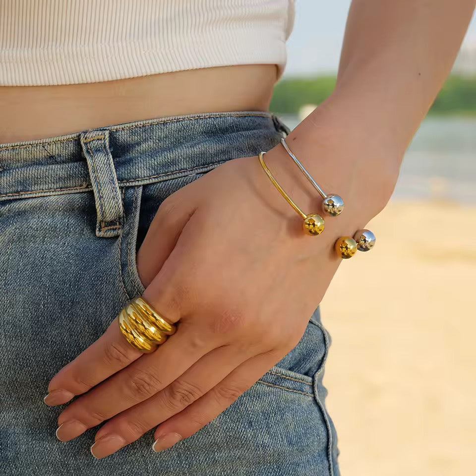 Aveline Sculptural Cuff Bracelet