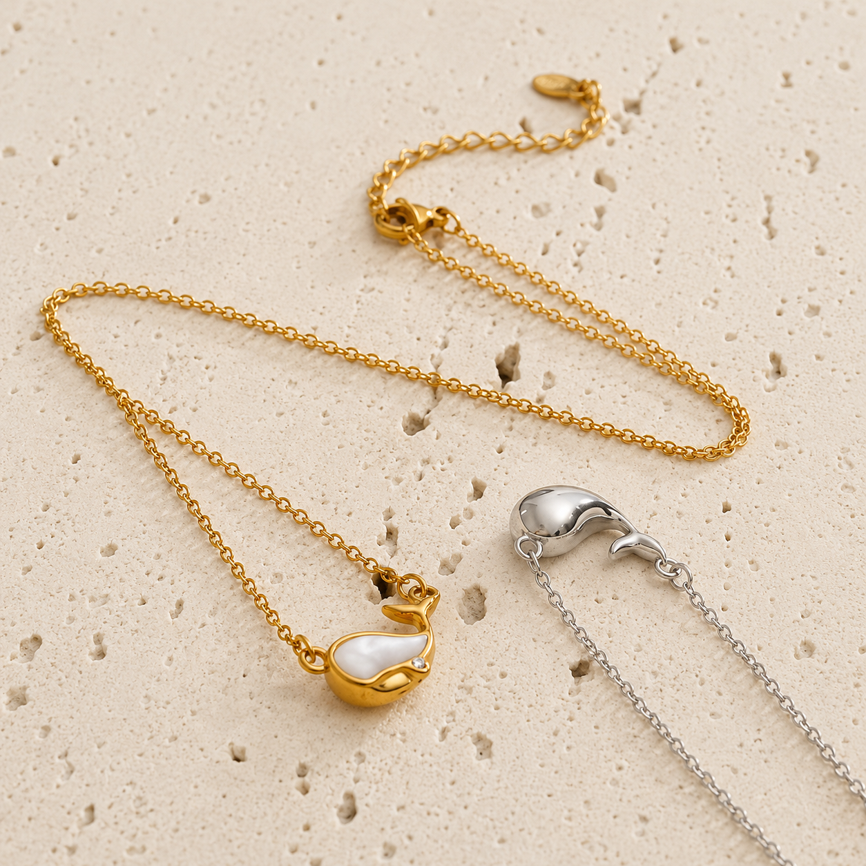 Marielle Dolphin Shell Necklace