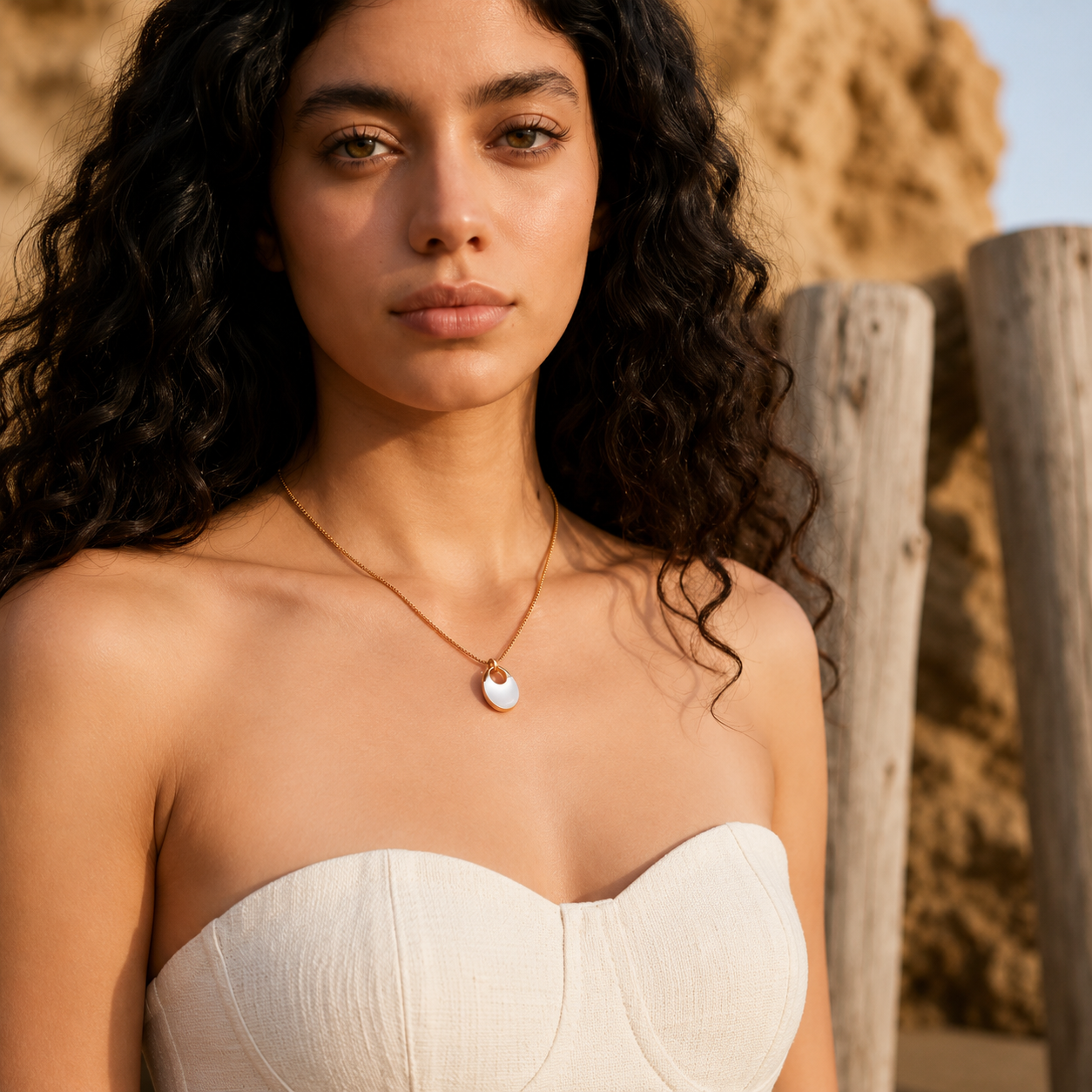 Seraphine Natural Shell Necklace