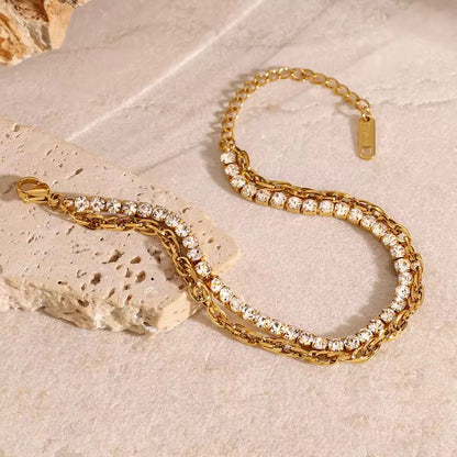Vivienne Double Layer Crystal Bracelet