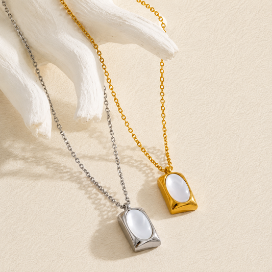 Camille Natural Stone Pendant Necklace