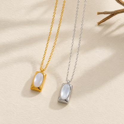 Camille Natural Stone Pendant Necklace