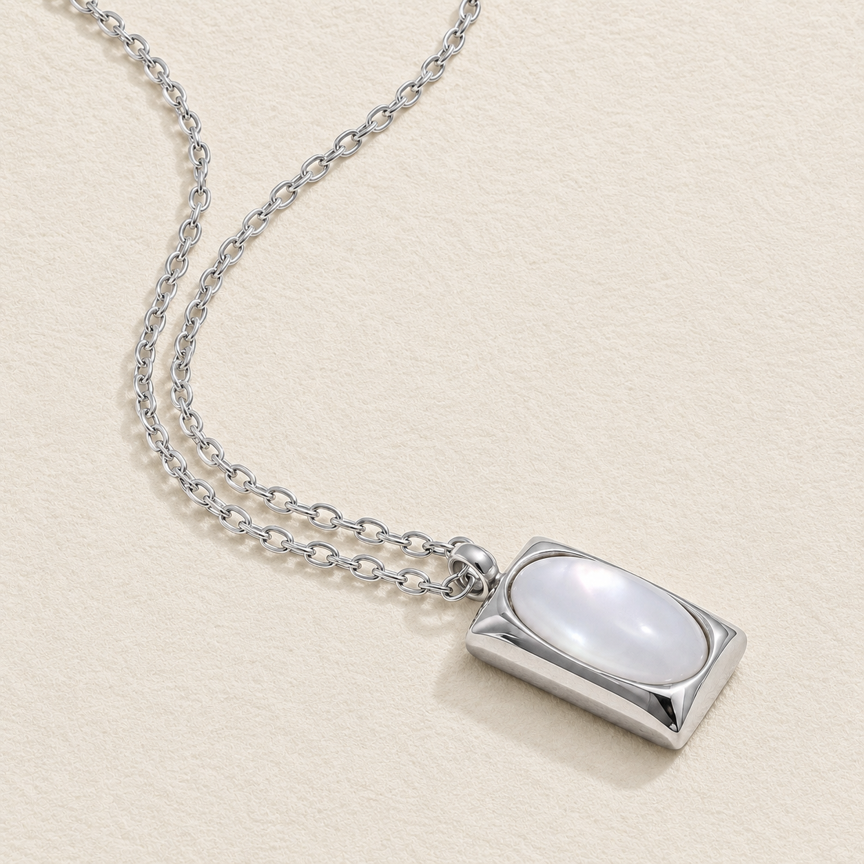Camille Natural Stone Pendant Necklace