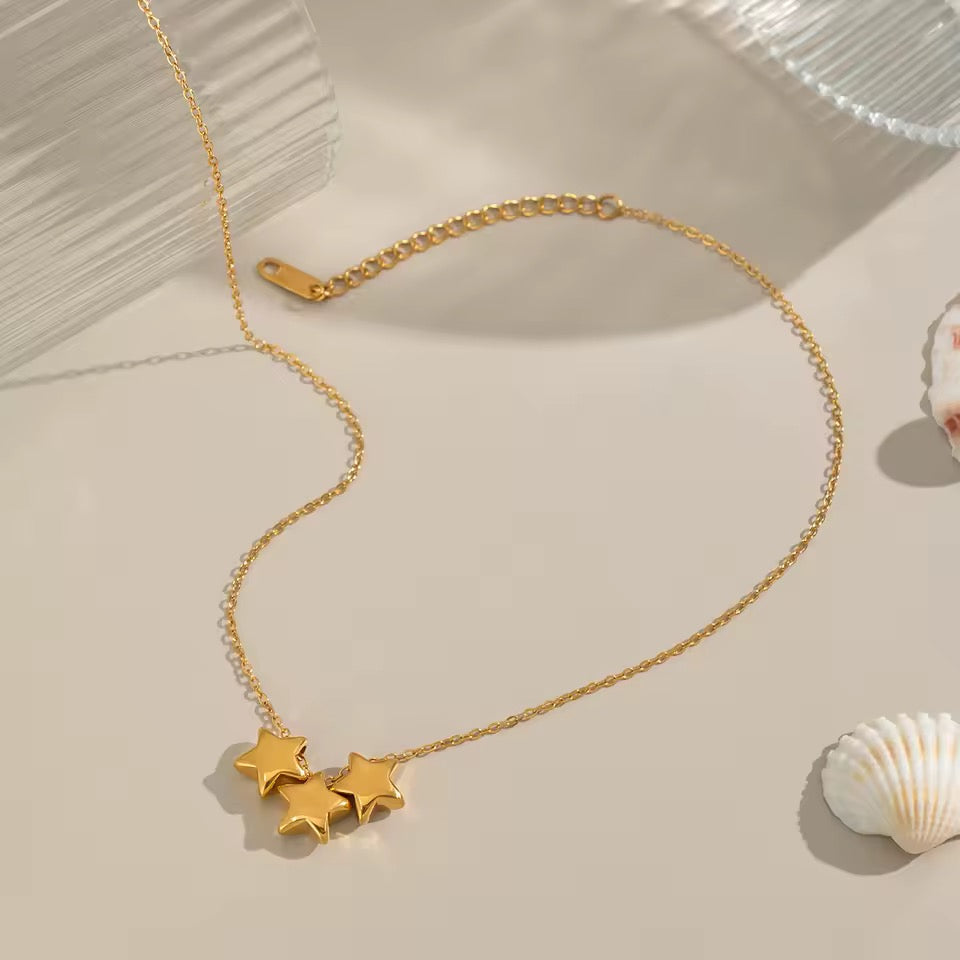 Astrid Triple Star Necklace