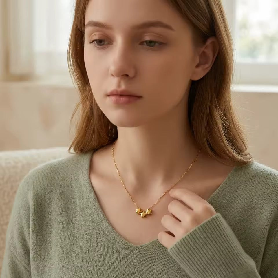 Astrid Triple Star Necklace