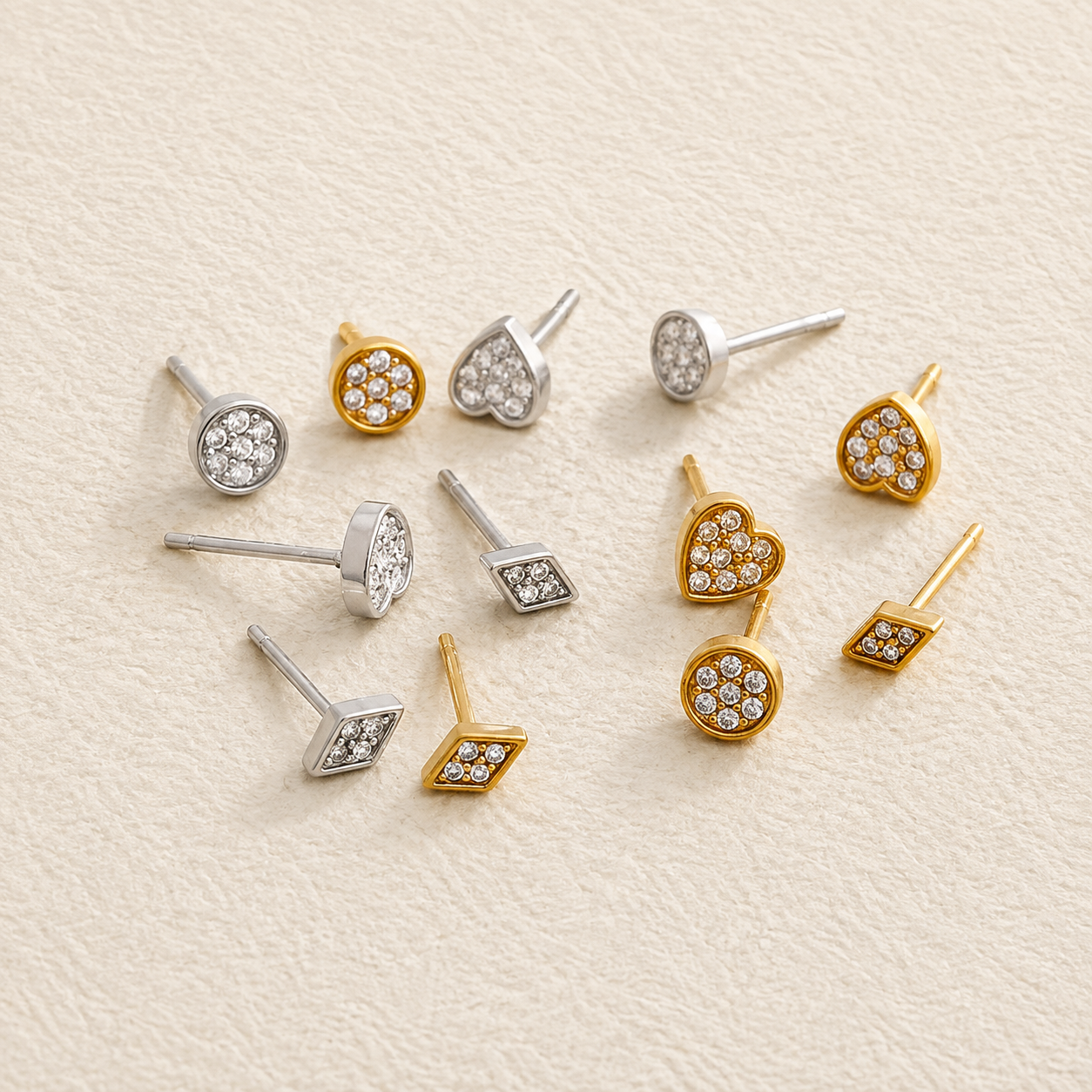Ottilie Petite Crystal Stud Set