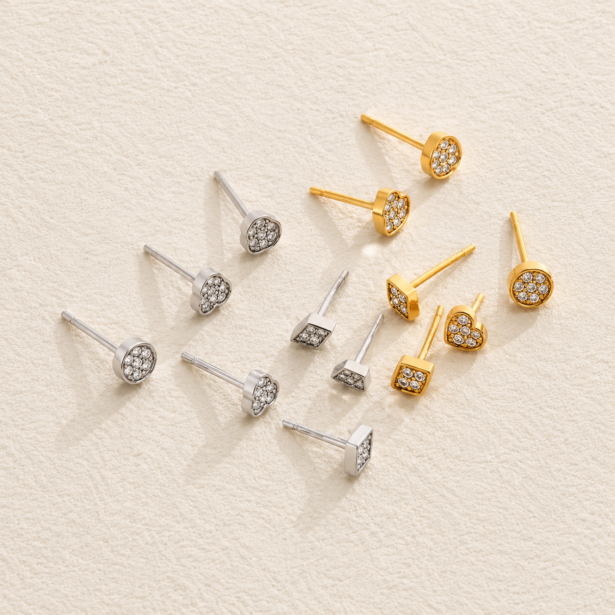 Ottilie Petite Crystal Stud Set