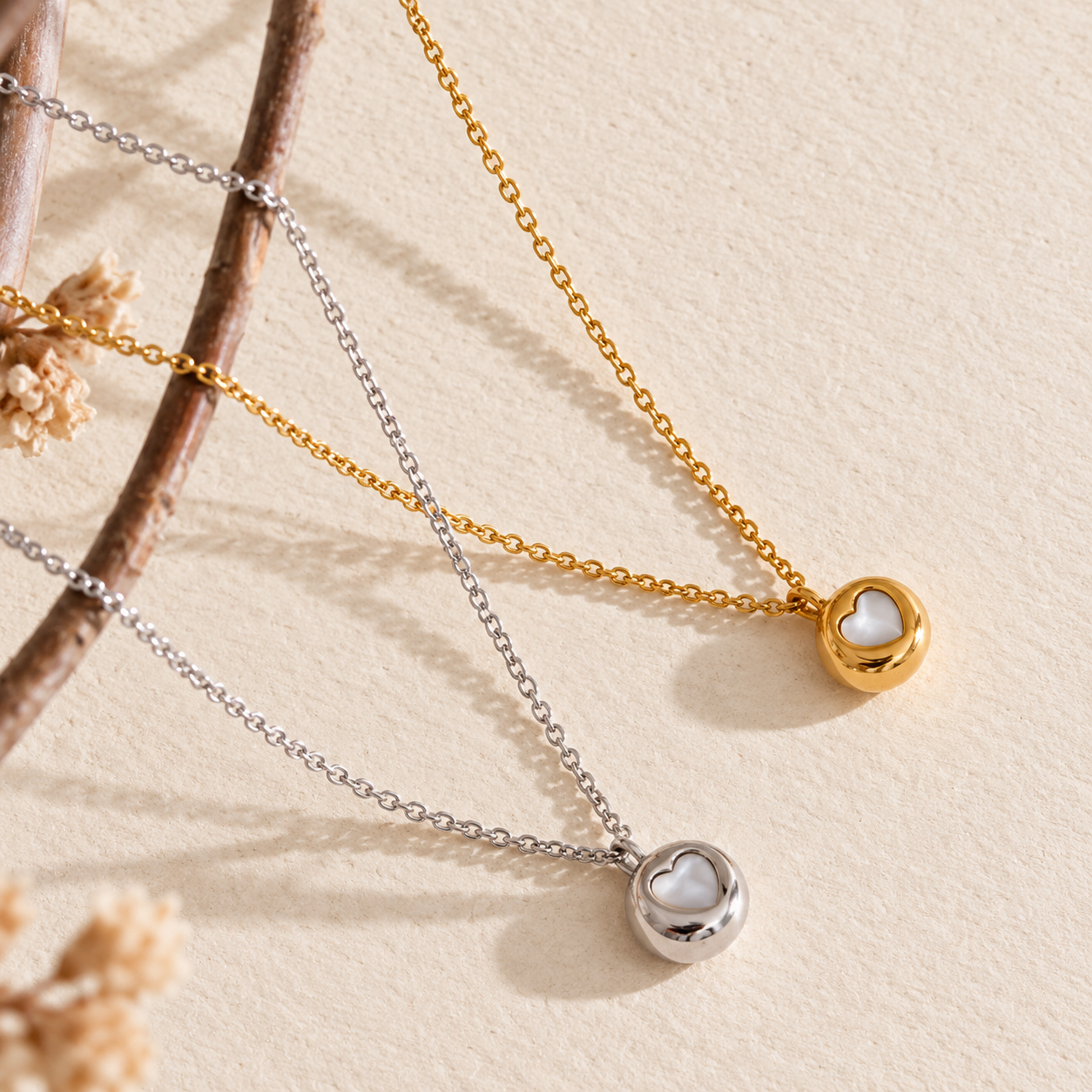 Solenne Shell Pendant Necklace
