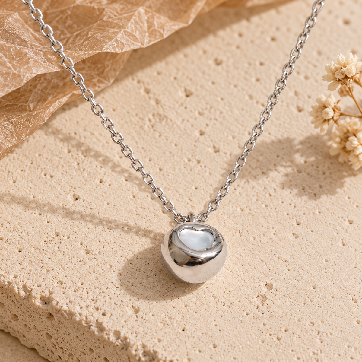 Solenne Shell Pendant Necklace