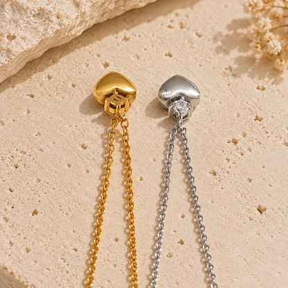 Céline Crystal Heart Necklace
