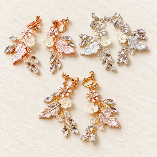 Boucles d'oreilles en vigne de houx